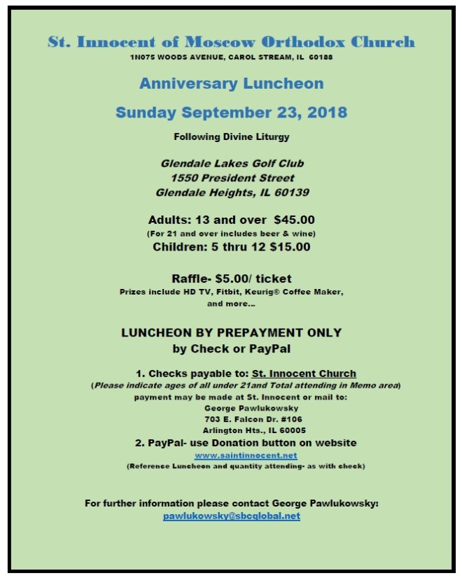 Anniversary Luncheon