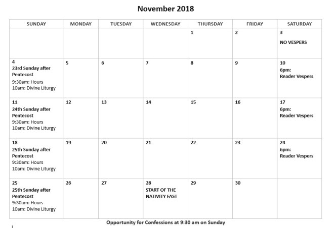 November 2018